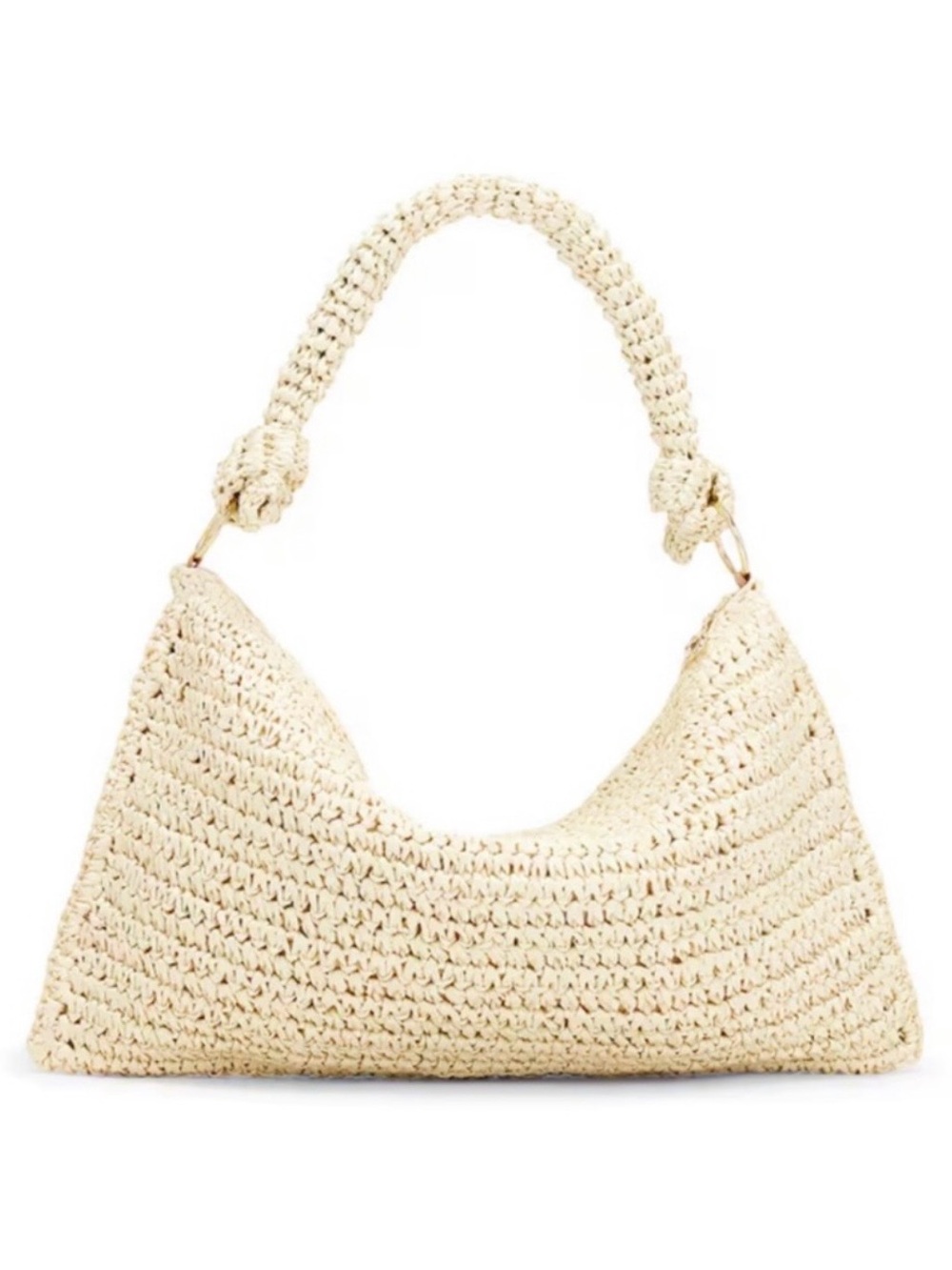 Revolve 8 Other Reasons Shelly Cream Crochet Shoulder Bag NWOT - Picture 2 of 4